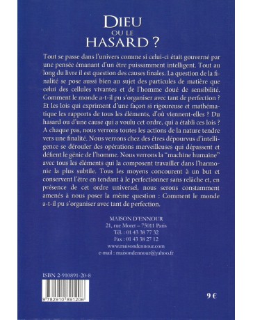 Dieu ou le hasard? il faut choisir ABDELKHALED ABDELKRIM