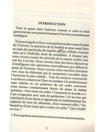 Dieu ou le hasard? il faut choisir ABDELKHALED ABDELKRIM