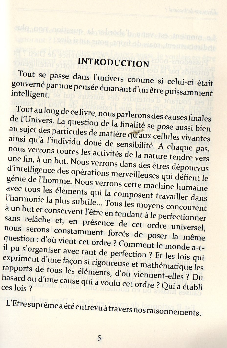 Dieu ou le hasard? il faut choisir ABDELKHALED ABDELKRIM