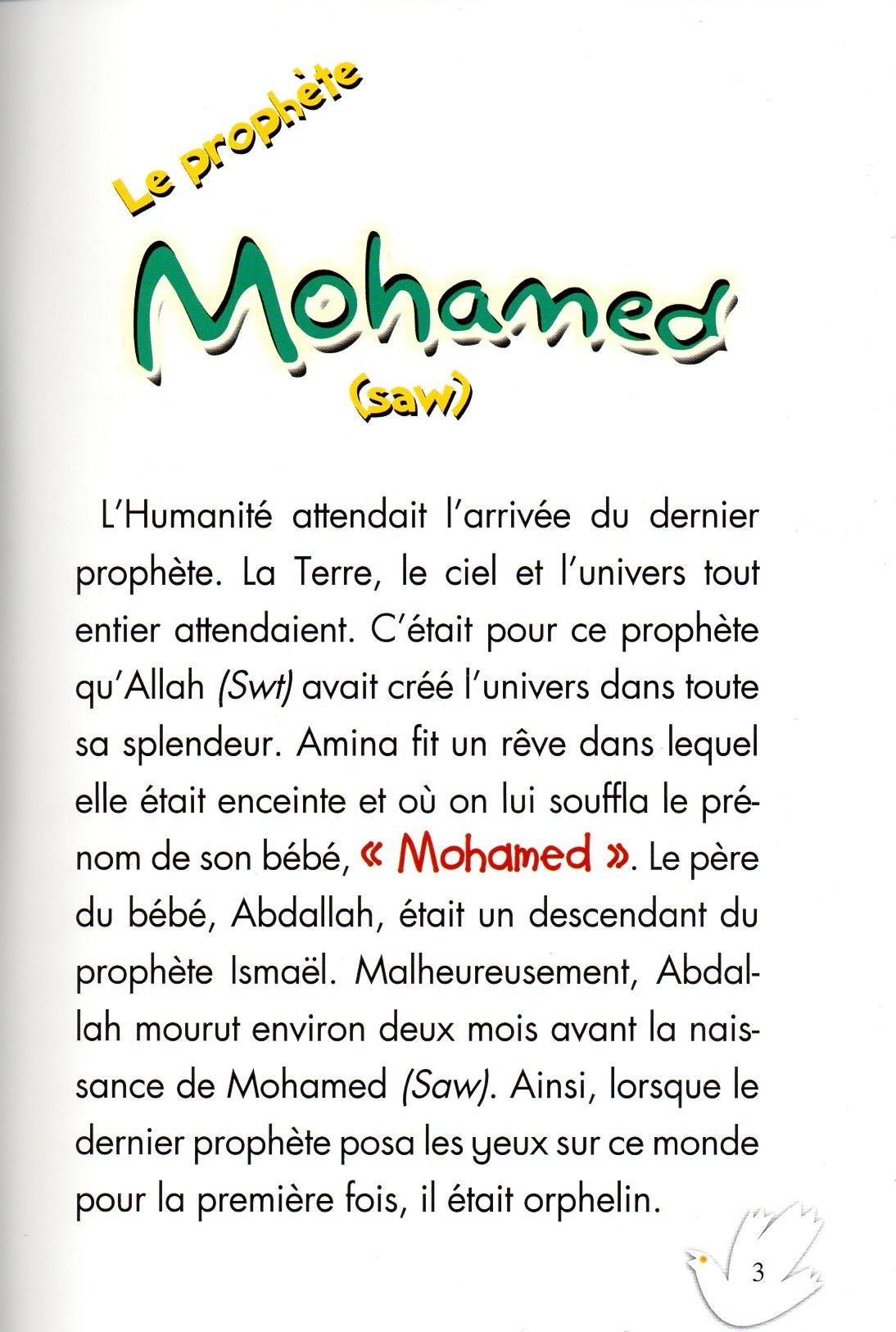 Les Histoires des Prophètes: Le Prophète Mohammed (Saw)
