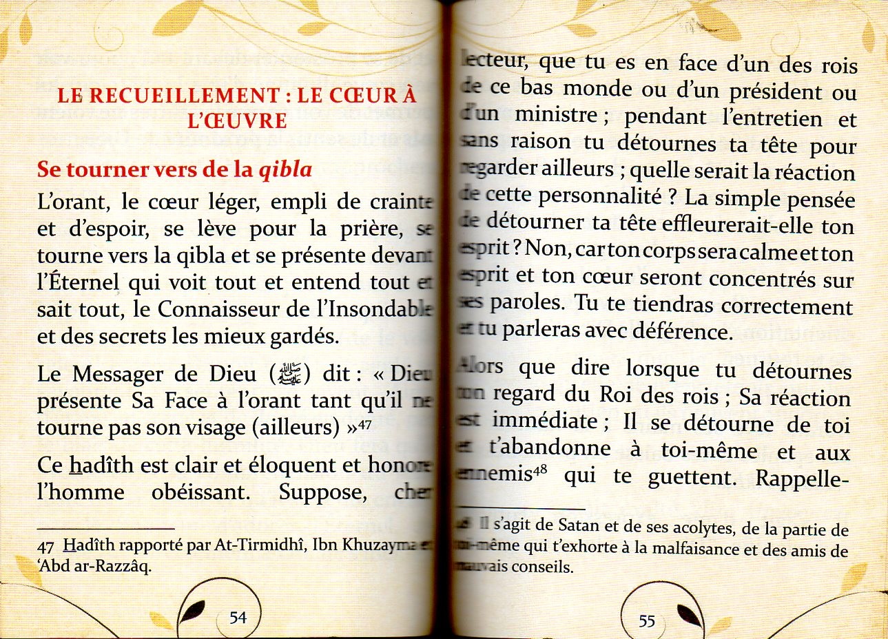 Le recueillement dans la prière N GUERFA