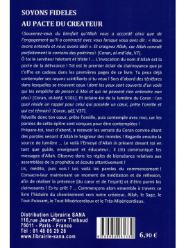 Soyons fidèles au pacte du Créateur Shaykh Dr Farid AL ANSARI