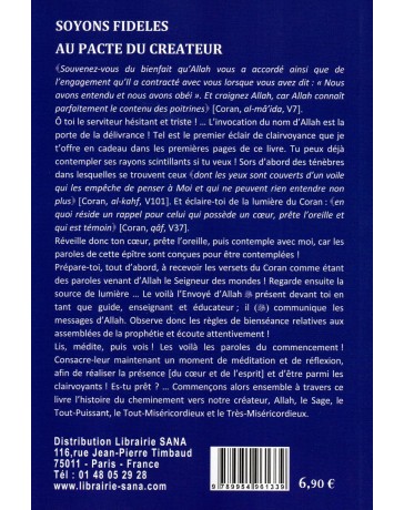 Soyons fidèles au pacte du Créateur Shaykh Dr Farid AL ANSARI