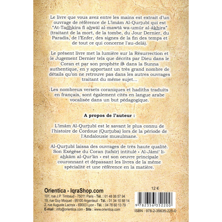 Le Grand Livre de la Résurrection et du Jugement Dernier L'IMAM AL QURTUBI
