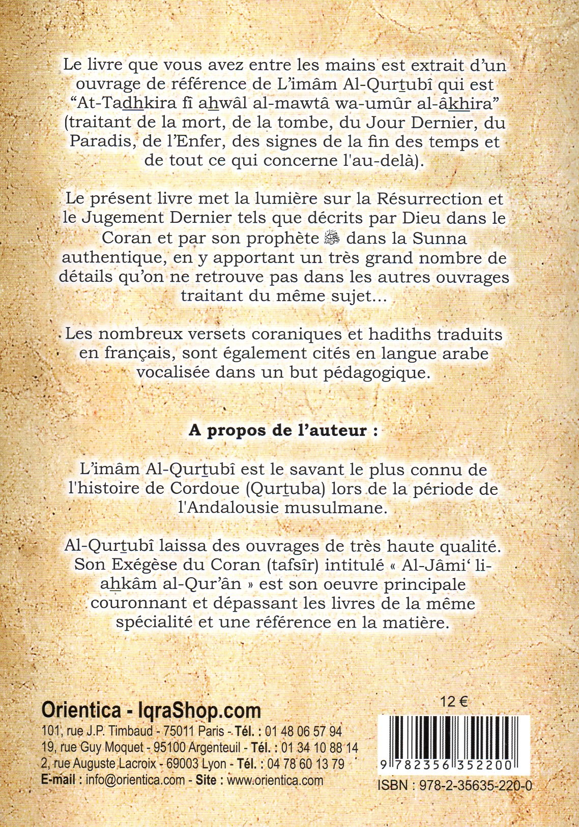 Le Grand Livre de la Résurrection et du Jugement Dernier L'IMAM AL QURTUBI