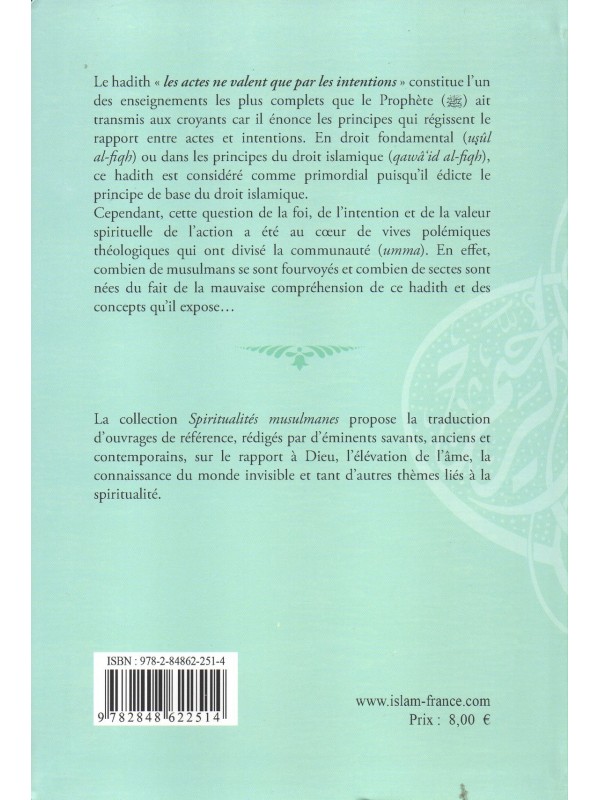 Les Actes ne Valent que par leurs Intentions IBN TAYMIYYA
