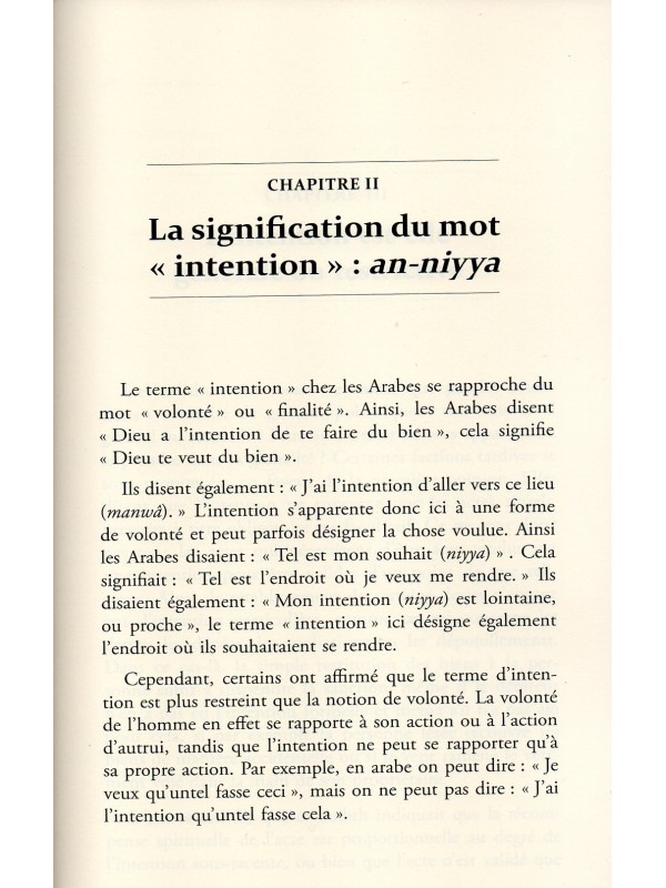 Les Actes ne Valent que par leurs Intentions IBN TAYMIYYA