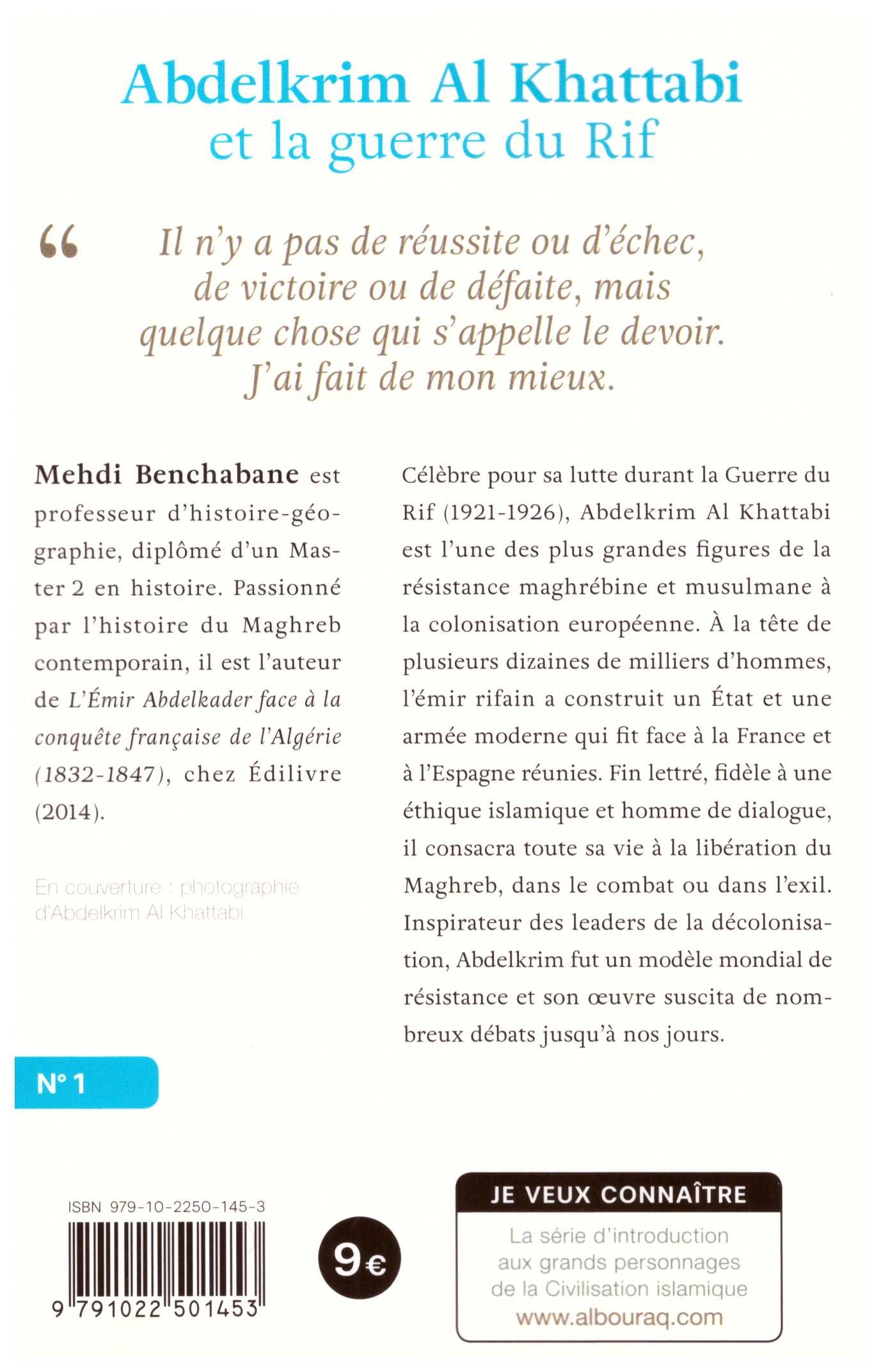 Abdelkrim Al Khattabi et la guerre du Rif MEHDI BENCHABANE