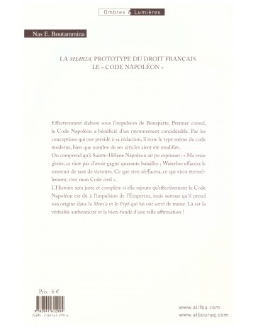 La Sharia Prototype du Droit Français Le "code Napoléon" NAS E. BOUTAMMINA