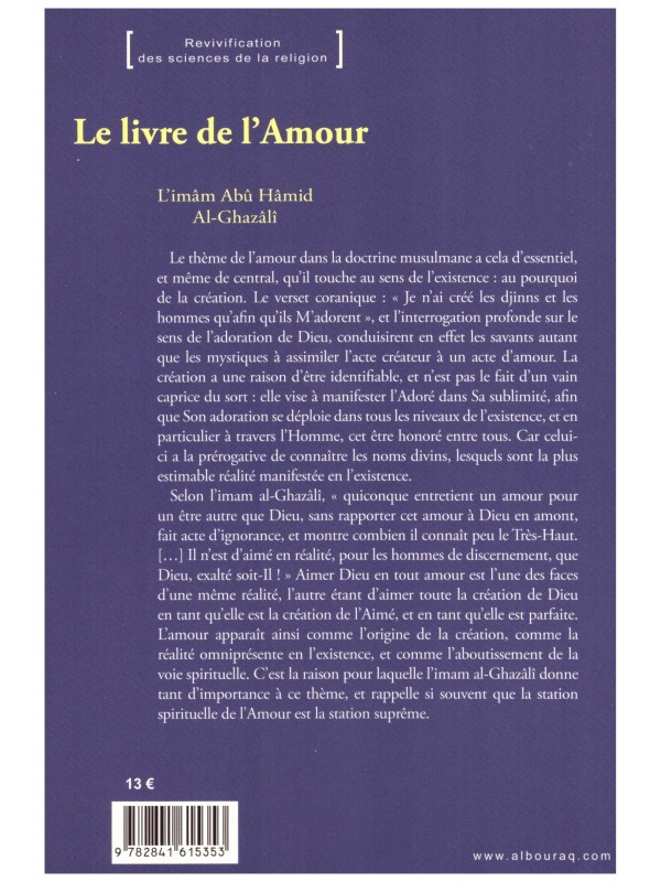 Le Livre de l'Amour Al Ghazali