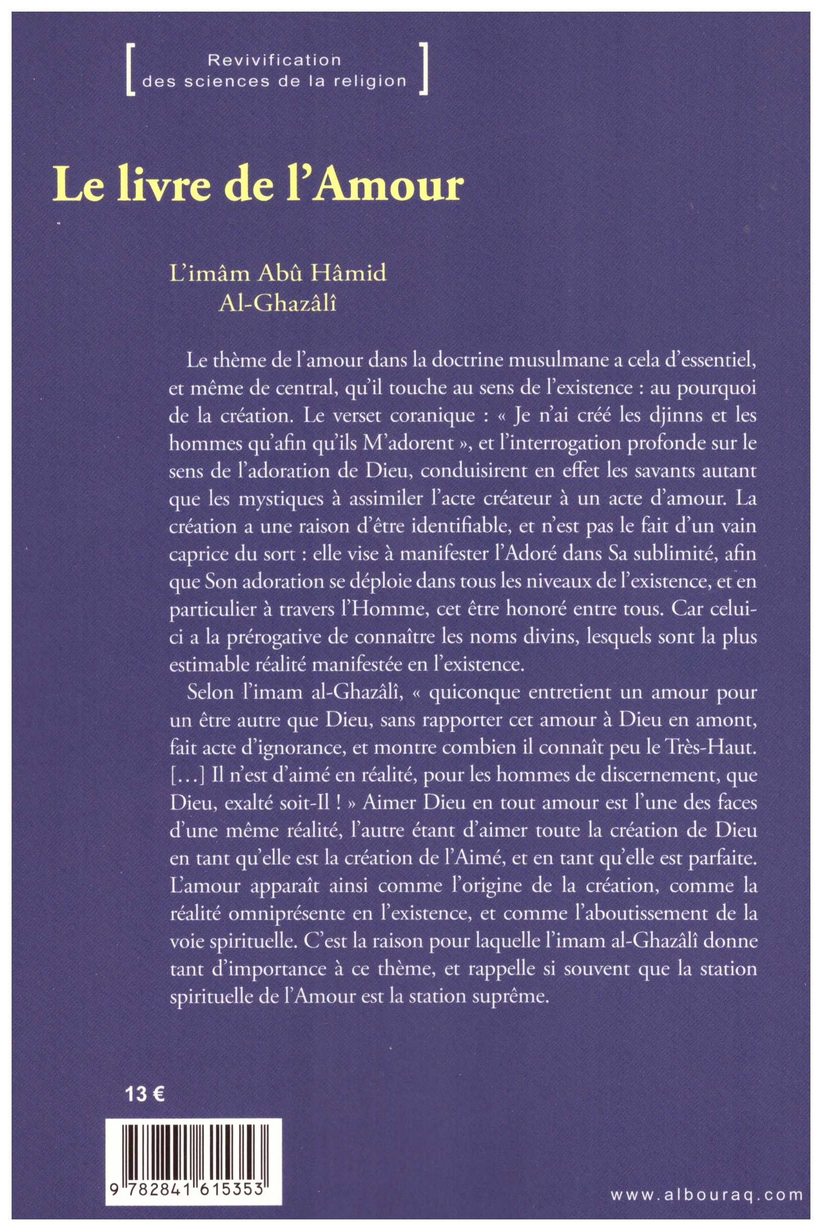 Le Livre de l'Amour Al Ghazali