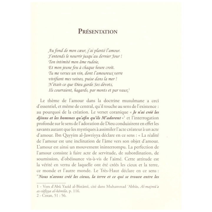 Le Livre de l'Amour Al Ghazali