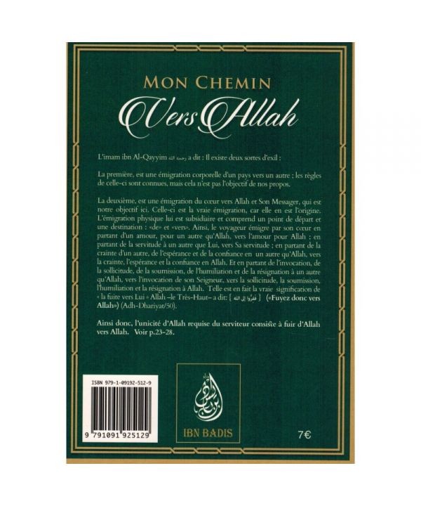 Mon chemin vers Allah IBN QAYYIM AL JAWZIYYA