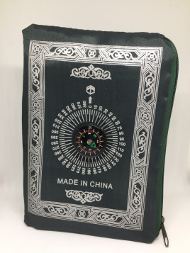 Tapis prière pocket gris anthracite