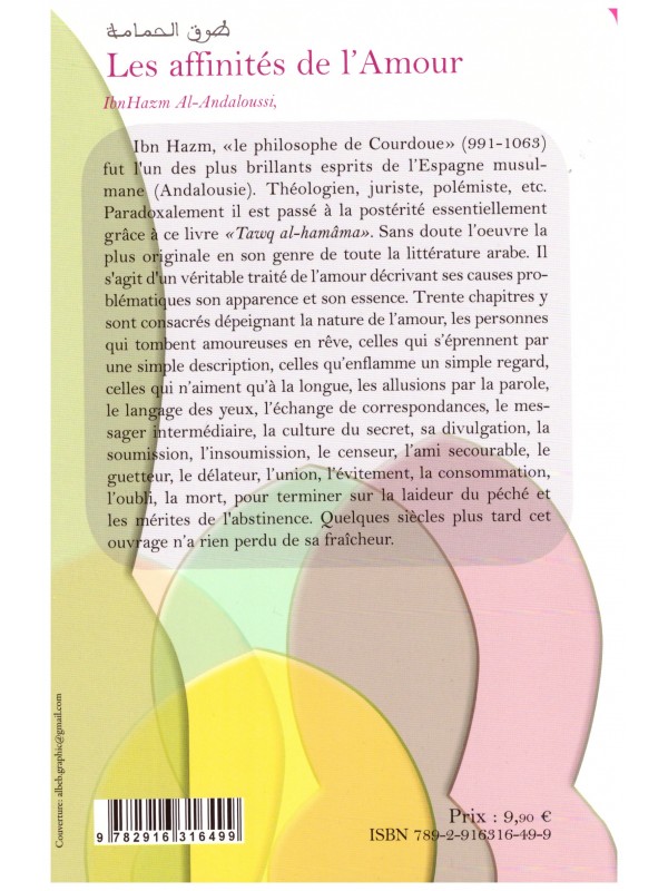 Les affinités de l'amour-Ibn Hazm- Edition Iqra