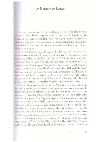 Les affinités de l'amour-Ibn Hazm- Edition Iqra