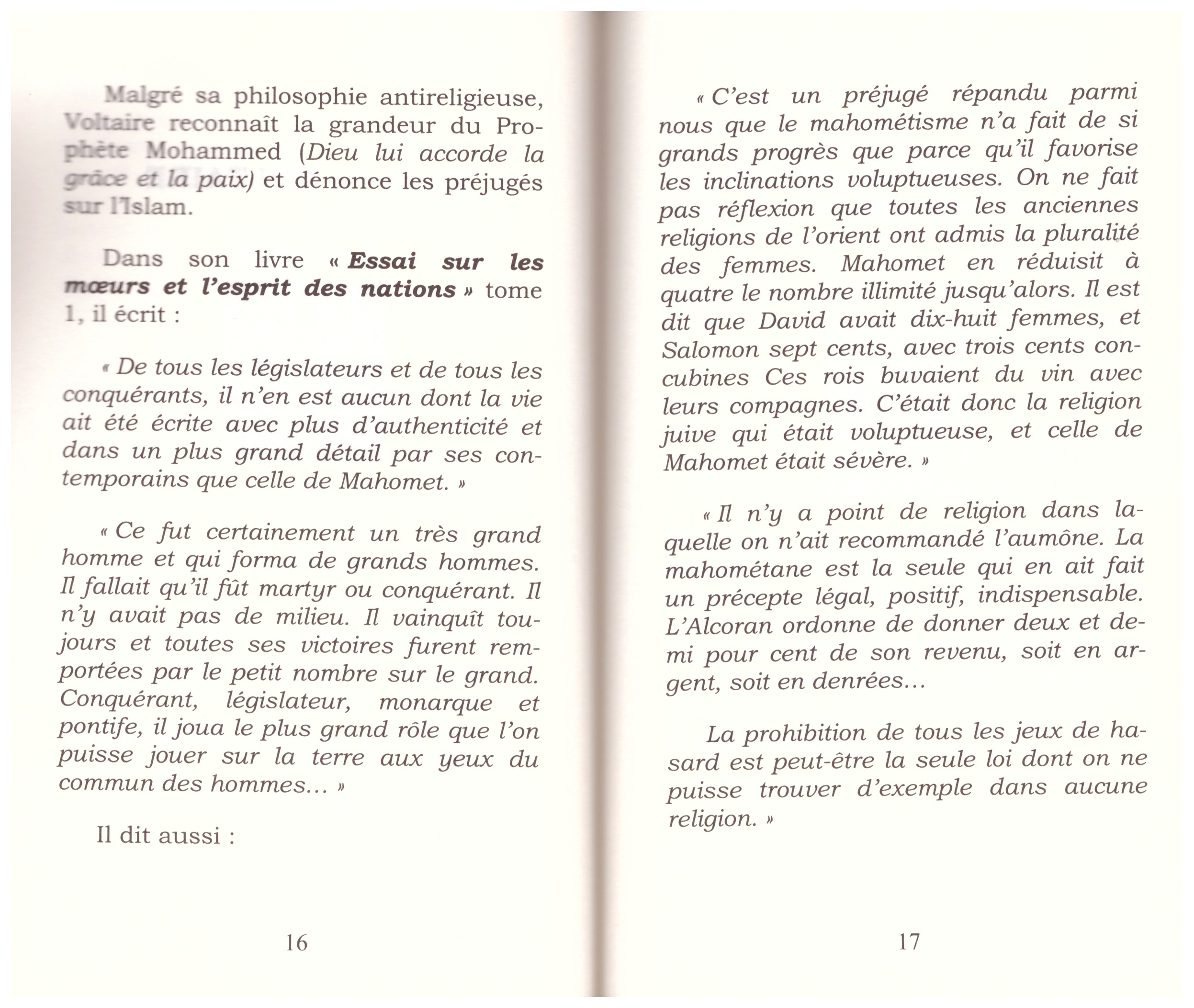 Le prophète Mohammed...l'Occident témoigne-A. Benamara K. Temmar- Edition Le Relais