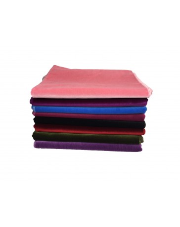 Tapis de Prière Velours Luxe couleur unie - Rose Pâle
