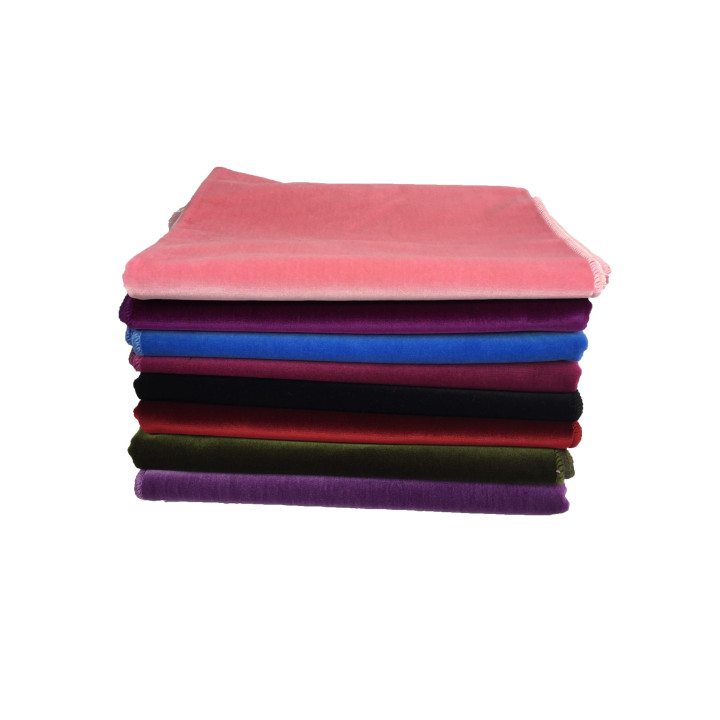 Tapis de Prière Velours Luxe couleur unie - Noir