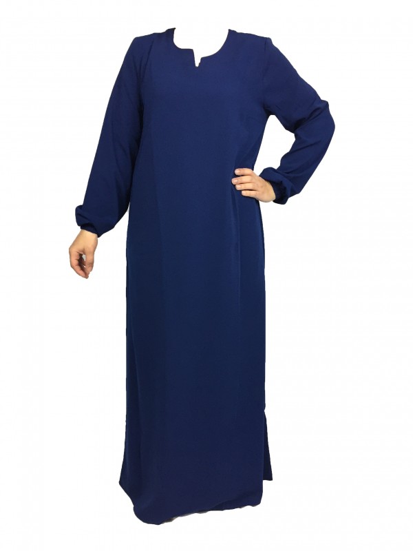 Abaya Manches élastiques -  -  Wool peach - El Bassira