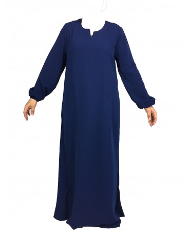 Abaya Manches élastiques -  -  Wool peach - El Bassira