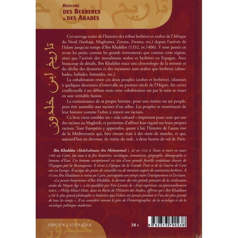 Histoire des Berberes et des Arabes en Afrique du Nord- Ibn Khaldoun- Eldition El Bab