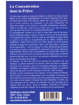 La concentration dans la prière - Baddi Mohammad - Edition Al Madina