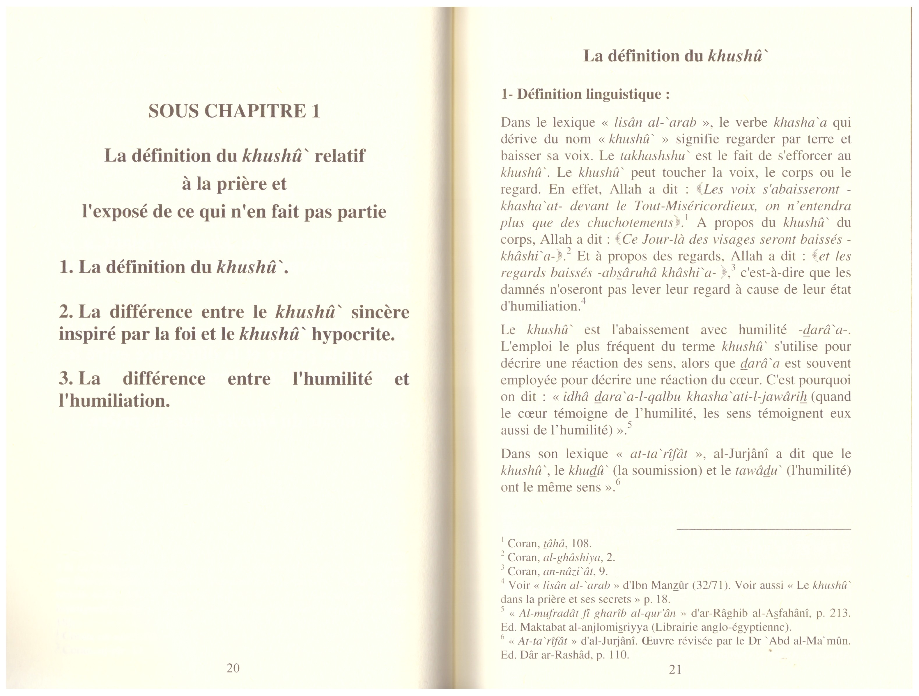 La concentration dans la prière - Baddi Mohammad - Edition Al Madina