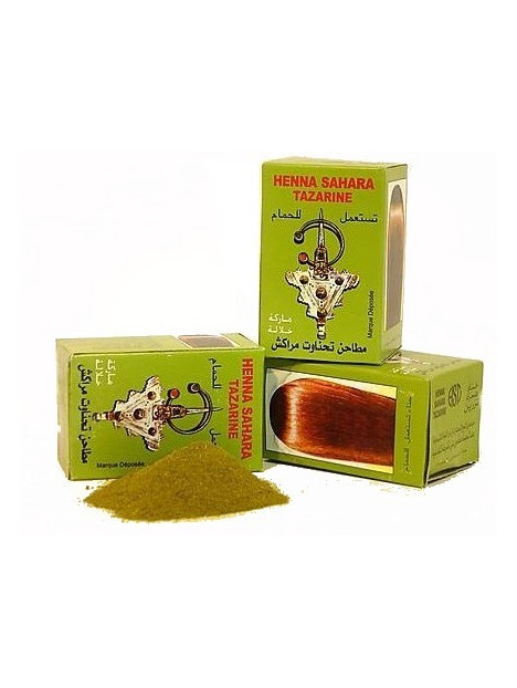 Hénné pour cheveux 100% Naturel Sahara Tazarine 100 gr net