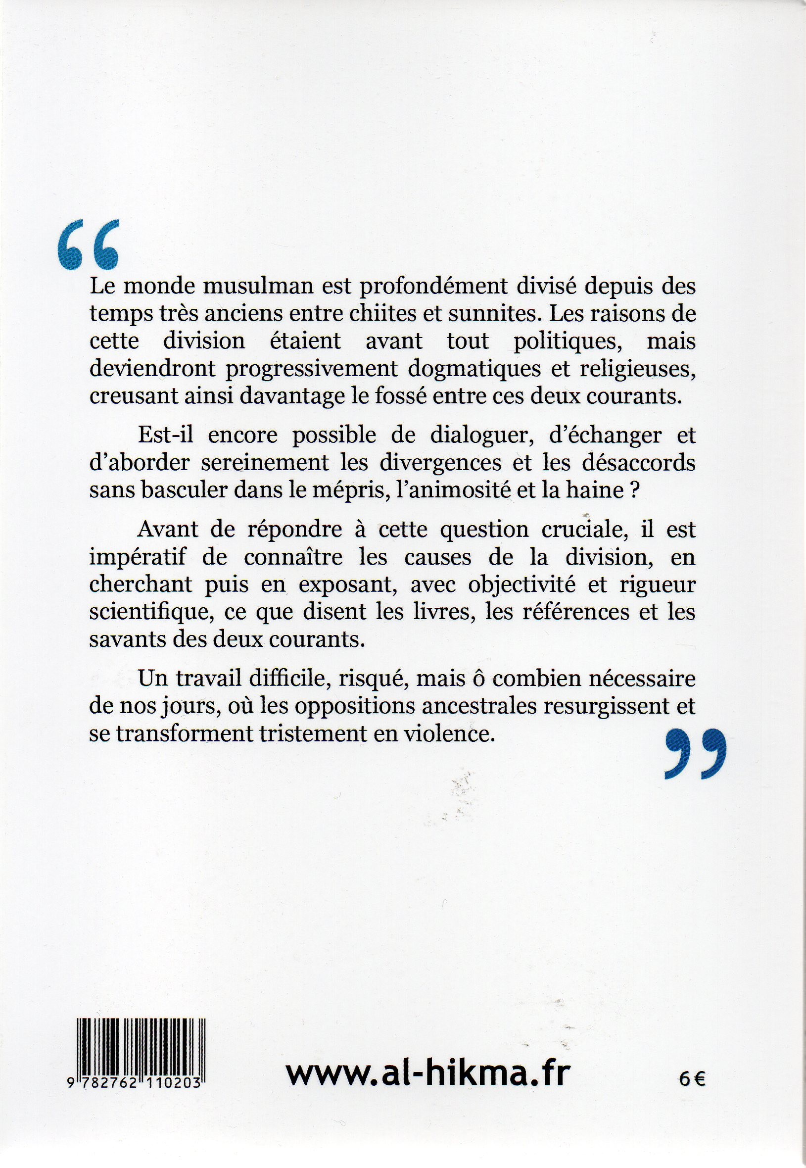 Dialogue constructif entre sunnites & chiites