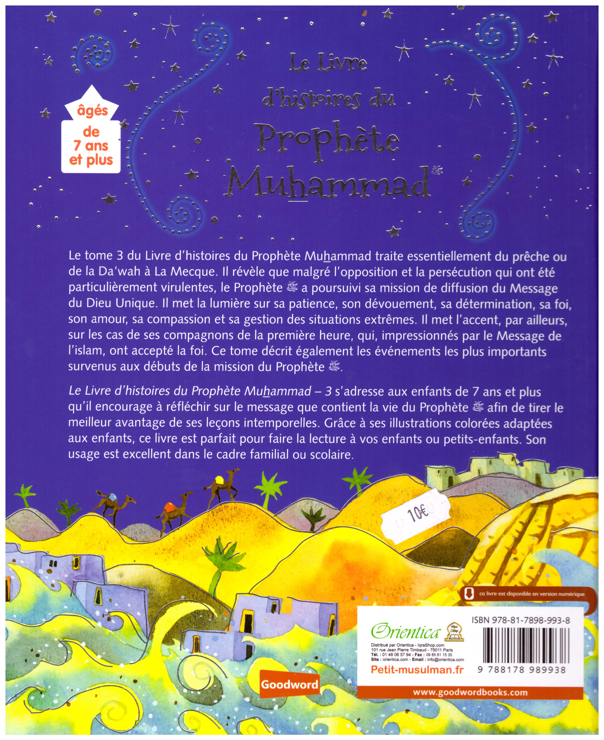 Le livre d'histoires du Prophète Muhammad   - Saniyasnain Khan - Edition Orientica