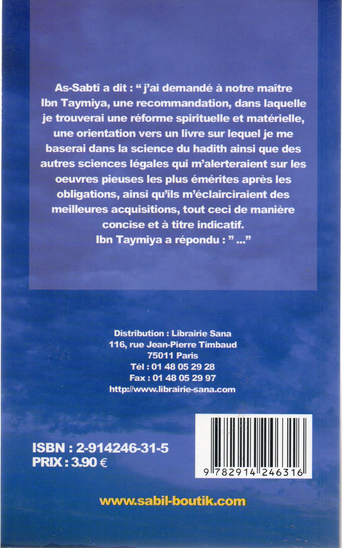 La plus petite recommandation pour une réforme de la Religion et de la Vie d'ici-bas