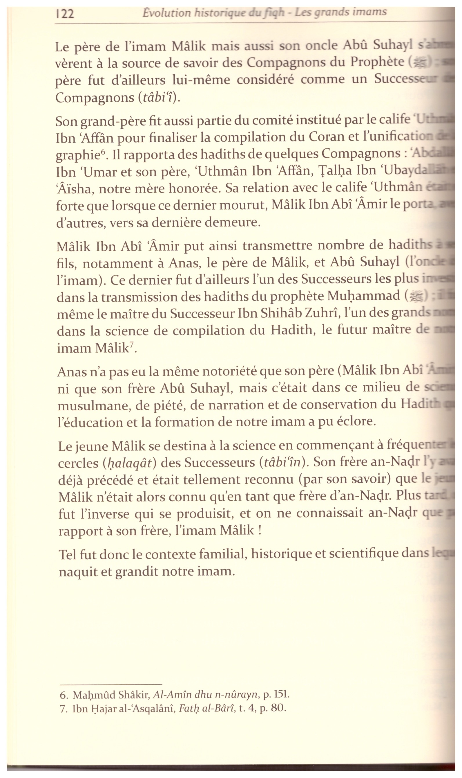 Les six grands imams - Mostafa Brahami - Edition Tawhid