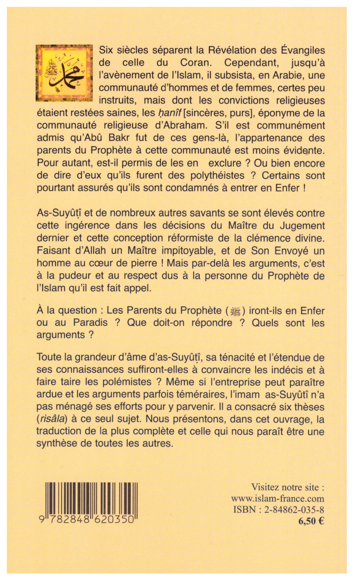 Les parents du Prophète - As Suyuti- Edition Tawhid