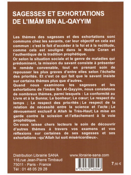 Sagesses et exhortations- l'imam Ibn Al-Qayyim - Edition Al madina