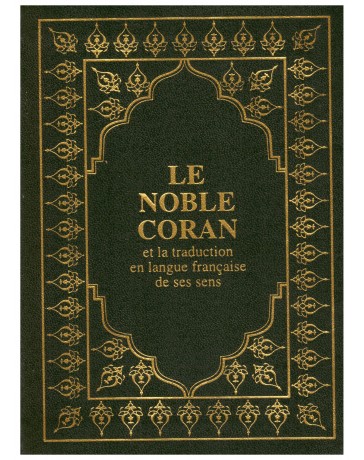 Le Noble Coran (poche) 13 x 17 cm - vert