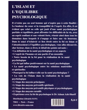L'islam et l'équilibre psychologique - Abdallah Al Aydan - Edition Al madina