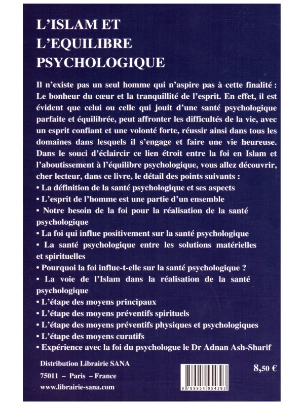 L'islam et l'équilibre psychologique - Abdallah Al Aydan - Edition Al madina