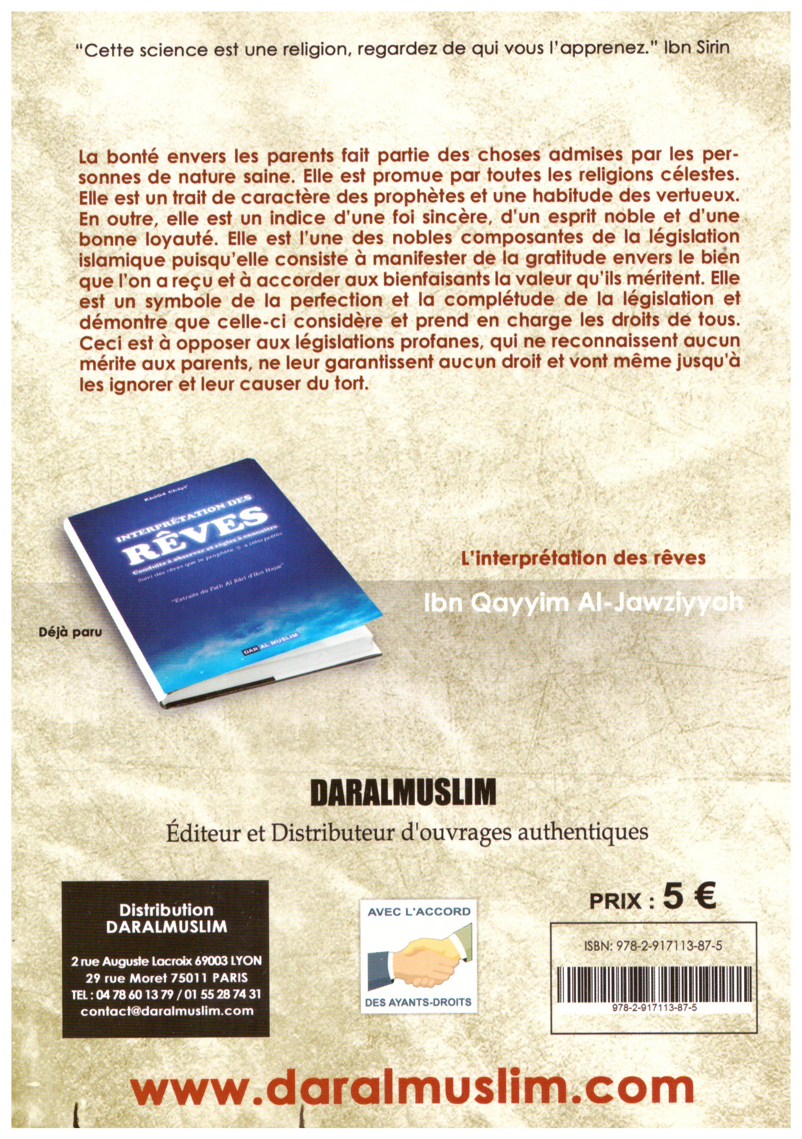 Le non respect des parents- M. Ibn Ibrahim Al Hamad - Edition Dar al muslim