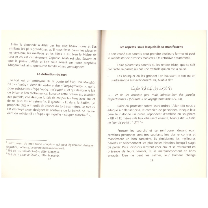 Le non respect des parents- M. Ibn Ibrahim Al Hamad - Edition Dar al muslim
