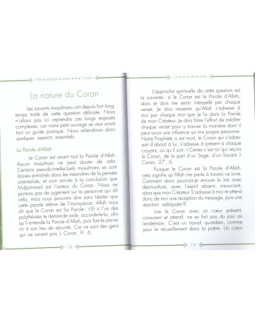 Ma relation avec le Coran, un art de vivre - Yaqoub El Moumi - Edition Al Hadith