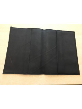 Protège Coran - grande taille 26 x 20 - simili cuir - noir