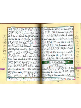 Le Coran en Arabe Format A5 Tajwid Couleur Rose