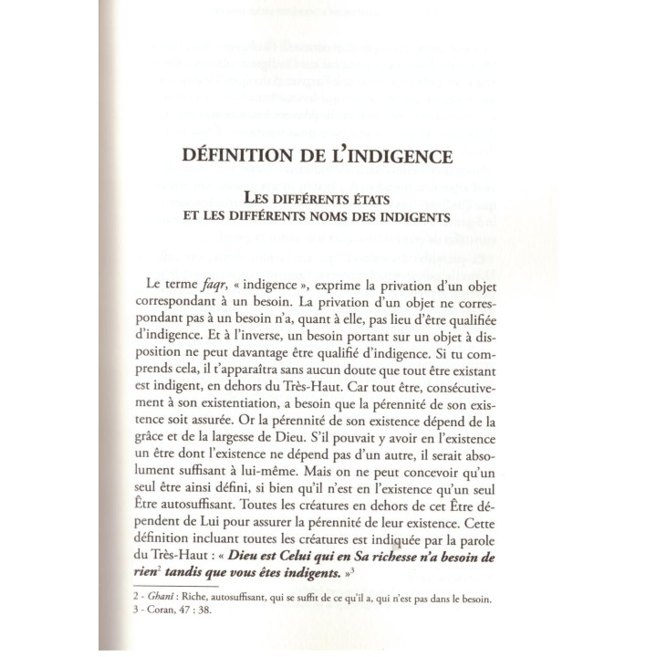 De l'indigence et du renoncement - Al-Ghazâli - Edition Al Bouraq