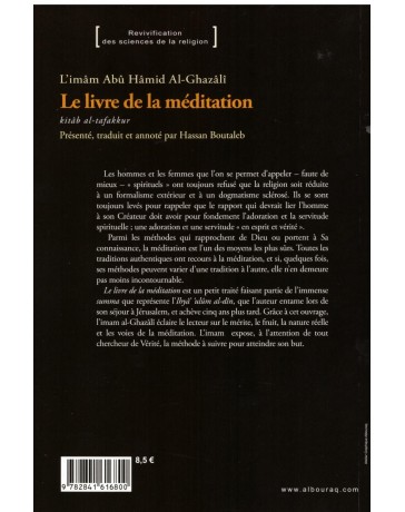 Le livre de la méditation - Al Ghazali - Edition Al Bouraq