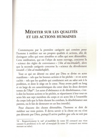 Le livre de la méditation - Al Ghazali - Edition Al Bouraq