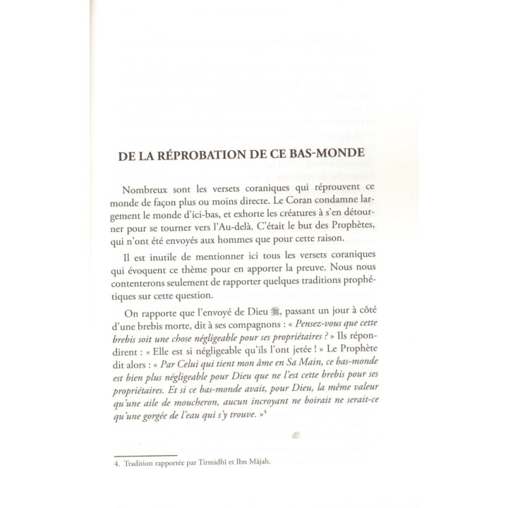 Réprouver ce bas monde - Al Ghazali - Edition Al Bouraq