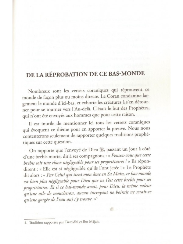 Réprouver ce bas monde - Al Ghazali - Edition Al Bouraq