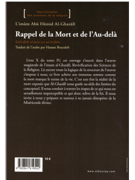Rappel de la mort et de l'au-delà - Al Ghazali - Edition Al Bouraq