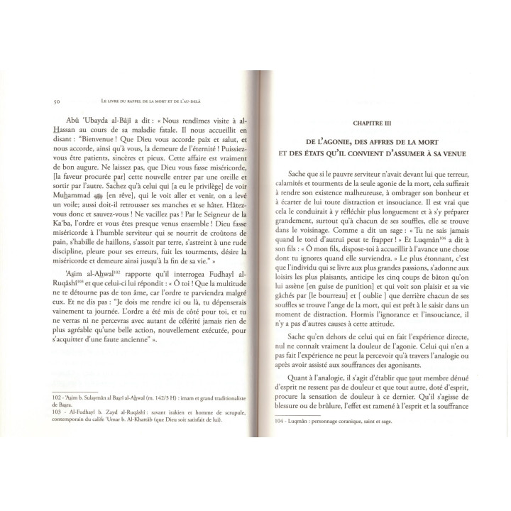 Rappel de la mort et de l'au-delà - Al Ghazali - Edition Al Bouraq